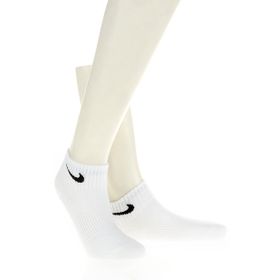 Nike SX4706-101 Lightweight 3'lü Beyaz Quarter Çorap