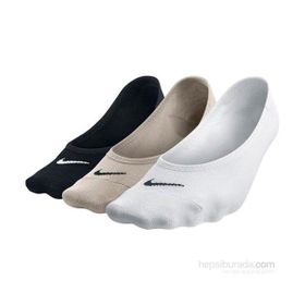 Nike SX4863-101 3PPK Womens Lightweight Foot Çorap