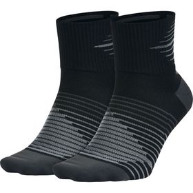 Nike SX5198 010 Dri Fıt Lightweight Quarter 2'li Koşu Çorap Seti