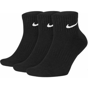 Nike SX7667-010 Siyah U NK Everyday Cush Ankle 3PR Çorap