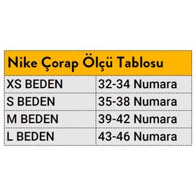 Nike SX7679-010 6'lı Siyah Unisex Çorap