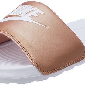 Nike Victori One Slide Siyah Metalik Kırmızı Bronz Kadın Sandalet
