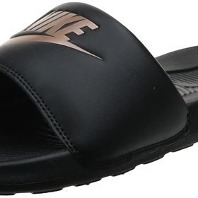 Nike Victori One Slide Siyah Metalik Kırmızı Bronz Kadın Sandalet