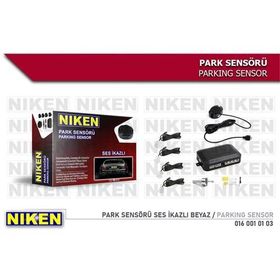 Niken 0160010103 Ses İkazlı Beyaz Park Sensörü