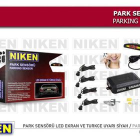 Niken 0160010301 Led Ekran ve Türkçe Uyarı Siyah Park Sensörü