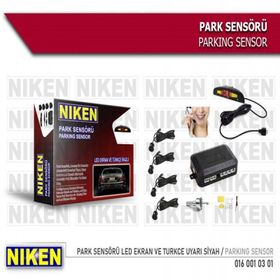 Niken 0160010301 Led Ekran ve Türkçe Uyarı Siyah Park Sensörü