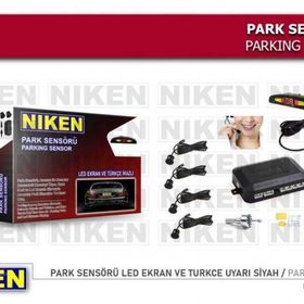 Niken 0160010301 Led Ekran ve Türkçe Uyarı Siyah Park Sensörü