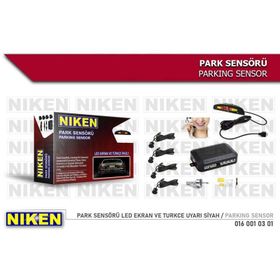 Niken 0160010301 Led Ekran ve Türkçe Uyarı Siyah Park Sensörü