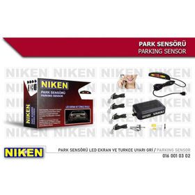 Niken 0160010302 Led Ekran ve Türkçe Uyarı Gri Park Sensörü