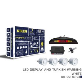 Niken 0160010303 Led Ekran ve Türkçe Uyarı Beyaz Park Sensörü