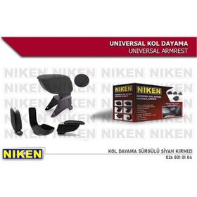 Niken 0260010104 Sürgülü Siyah Kırmızı Kol Dayama