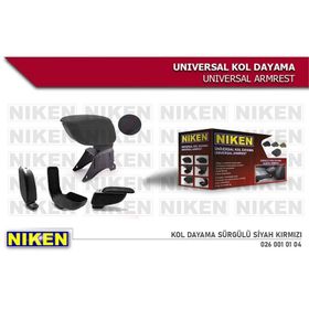 Niken 0260010104 Sürgülü Siyah Kırmızı Kol Dayama