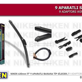 Niken 0390020204 430 mm 9 Aparatlı Muz Banana Tip Silecek