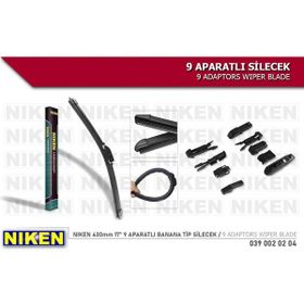 Niken 0390020204 430 mm 9 Aparatlı Muz Banana Tip Silecek