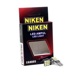 Niken 12V T10 Büyük Dipsiz 18 Ledli 2'li Beyaz Işık Far Ampülü