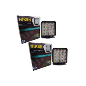 Niken 16 Led 12-24V Kare Sis Farı Çalışma Lambası