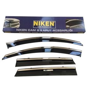 Niken 2015-2020 Ford Ranger Kromlu 4'lü Cam Rüzgarlığı Set