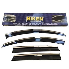 Niken 2015-2020 Ford Ranger Kromlu 4'lü Cam Rüzgarlığı Set