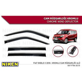 Niken 2016-2021 Fiat Egea Kromlu 4'lü Cam Rüzgarlığı Set