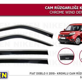 Niken 2016-2021 Fiat Egea Kromlu 4'lü Cam Rüzgarlığı Set