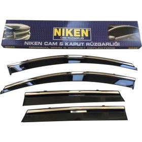 Niken 2016-2021 Renault Megane 4 Sedan Cam Rüzgarlığı Kromlu