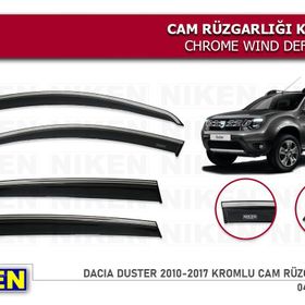 Niken Dacia Duster 2010-2017 Kromlu Cam Rüzgarlığı