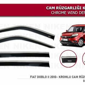 Niken Fiat Doblo 2 2010 Sonrası Kromlu Cam Rüzgarlığı