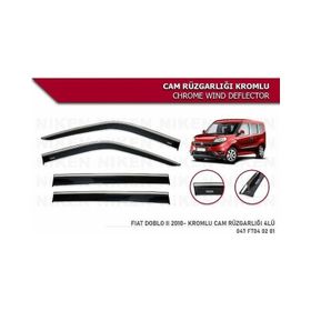 Niken Fiat Doblo 2 2010 Sonrası Kromlu Cam Rüzgarlığı