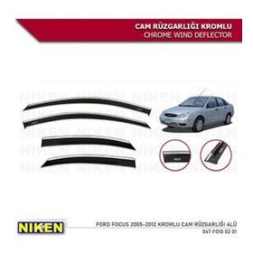 Niken Ford Focus 2005-2012 Rüzgarliği 4 Kromlu Cam
