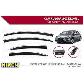 Niken Honda Civic 2007 2011 Kromlu Cam Rüzgarlığı