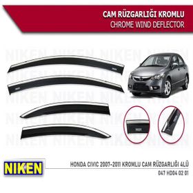 Niken Honda Civic 2007-2011 Rüzgarliği 4 Kromlu Cam