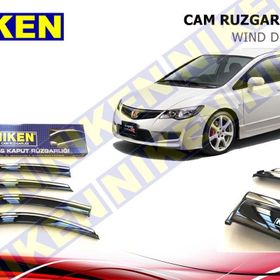 Niken Honda Civic 2007-2011 Rüzgarliği 4 Kromlu Cam