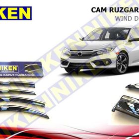 Niken Honda Civic 2016 Sonrası Kromlu Cam Rüzgarlığı