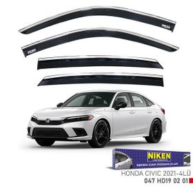 Niken Honda Civic 2021-2023 Kromlu Cam Rüzgarlığı
