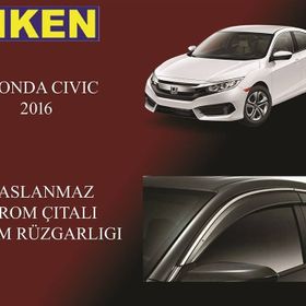 Niken Honda Civic Fc5 2016 Kromlu Cam Rüzgarlığı