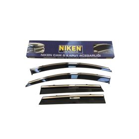 Niken Honda Civic Kromlu 4'lü Set 2016-2021 Cam Rüzgarlığı