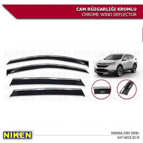 Niken Honda Cr-V 4'lü Set 2018-2021 Kromlu Cam Rüzgarlığı