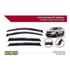 Niken Honda Cr-V 4'lü Set 2018-2021 Kromlu Cam Rüzgarlığı