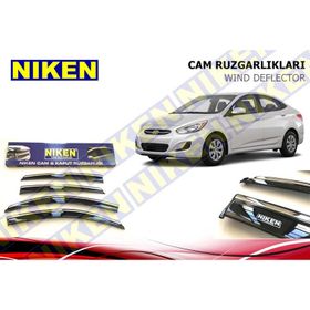 Niken Hyundai Accent Blue Kromlu Cam Rüzgarlığı