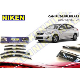 Niken Hyundai Accent Blue Kromlu Cam Rüzgarlığı