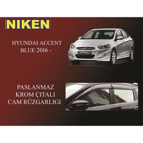 Niken Hyundai Blue Kromlu Cam Rüzgarlığı