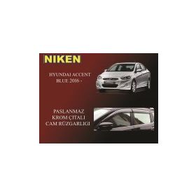 Niken Hyundai Blue Kromlu Cam Rüzgarlığı