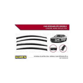 Niken Hyundai Elantra 2016-2017-2018 Kromlu Cam Rüzgarlığı
