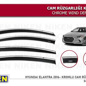 Niken Hyundai Elantra 2016-2017-2018 Kromlu Cam Rüzgarlığı