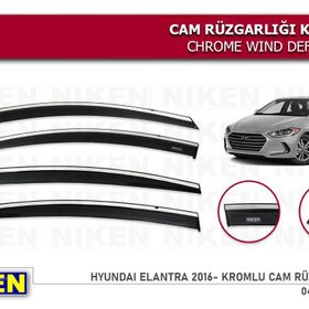 Niken Hyundai Elantra 2016 Kromlu Cam Rüzgarlığı