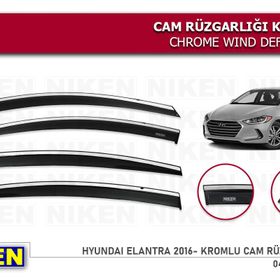 Niken Hyundai Elantra 2016 Sonrası Kromlu Cam Rüzgarlığı