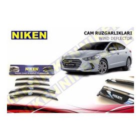 Niken Hyundai Elantra 2016 Sonrası Kromlu Cam Rüzgarlığı