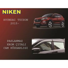 Niken Hyundai Tucson 2015 Kromlu Cam Rüzgarlığı