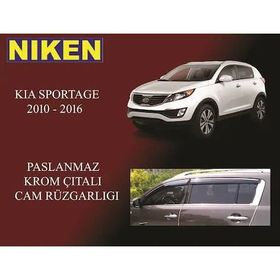 Niken Kia Sportage 2010 2015 Kromlu Cam Rüzgarlığı