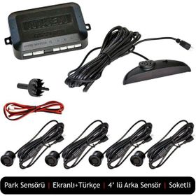 Niken Led Ekranlı Türkçe İkazlı Siyah Park Sensörü